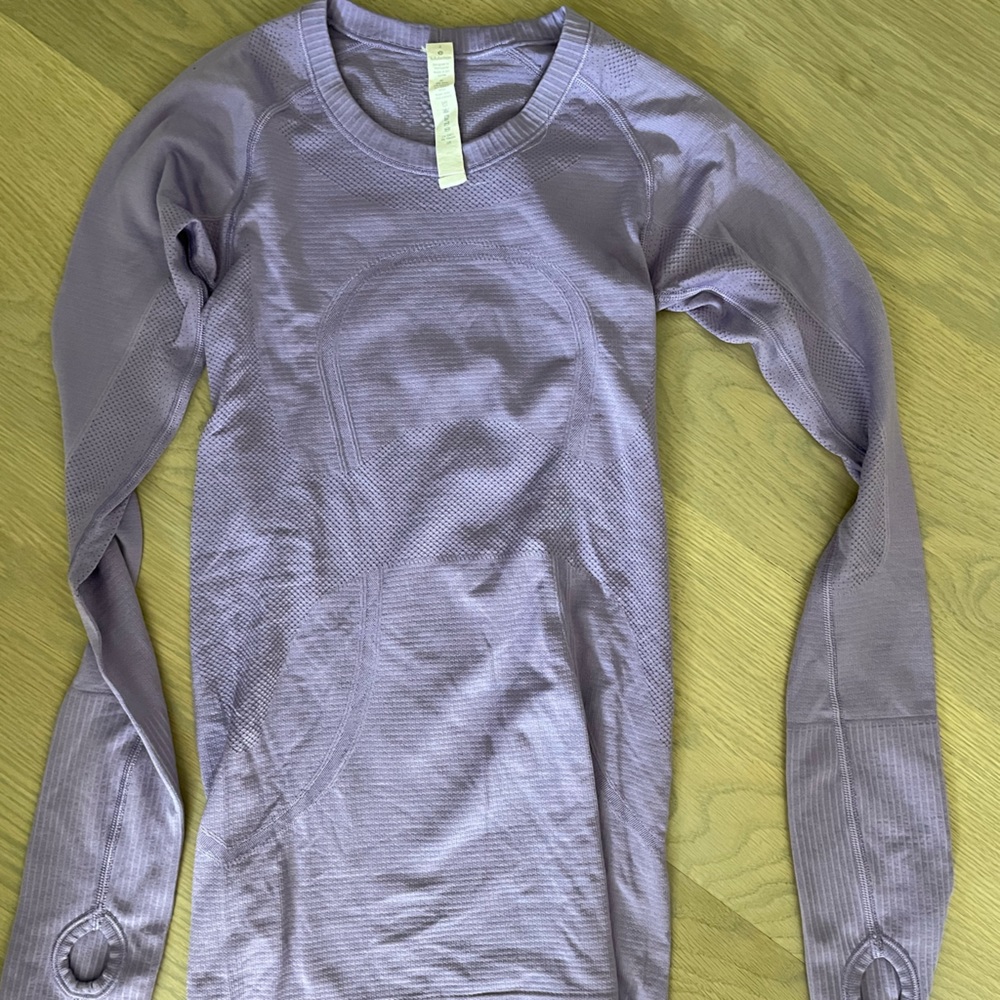 Purple Lululemon swiftly long sleeve - size 2